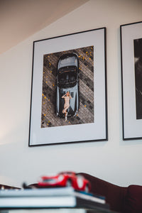 'Strike a Pose' Jaguar E-Type x Amy Neville by Tom Horna - FINE ART PRINT