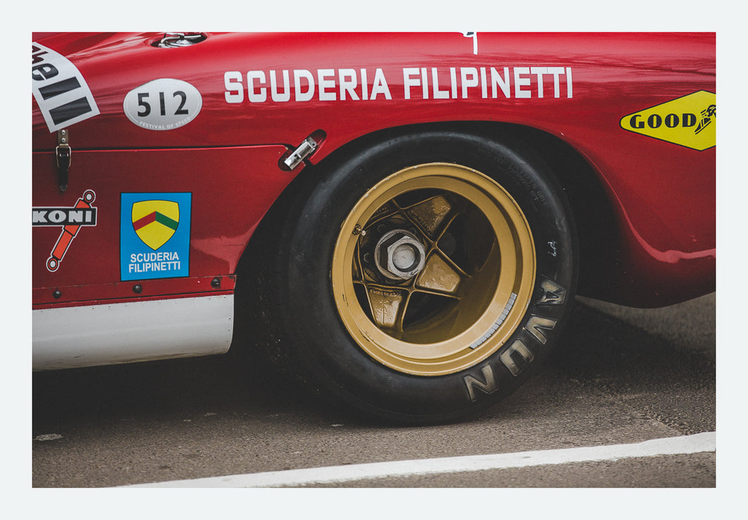 Ferrari 512S/512M 'Golden Wheels' - FINE ART PRINT